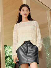 Women's Hollow-Knit Pullover & Cami Two-Piece Set
